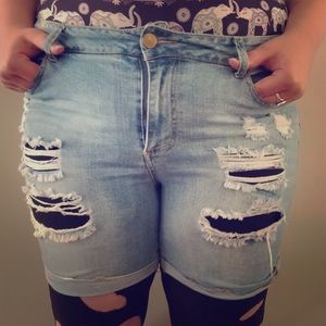 Distressed Shorts